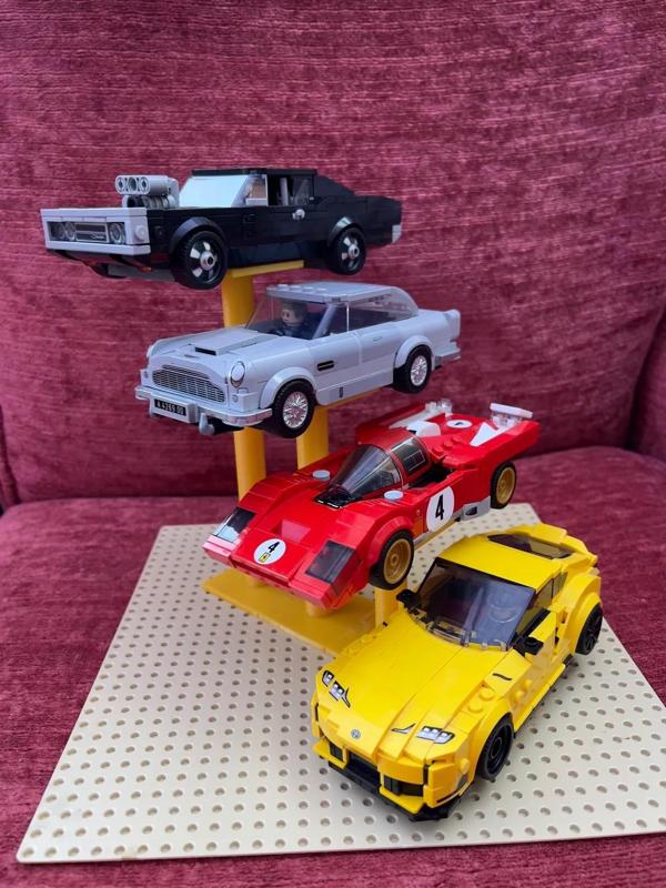 Modular Lego Speed Champions Compatible Display Stand