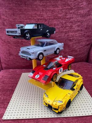 Modular Lego Speed Champions Compatible Display Stand