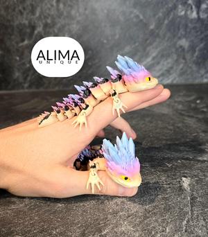 Teenage Crystal Lizard - articulated