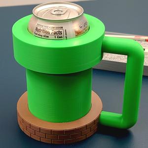 Pipe Coozie- Video Game Inspired Coozie (Can Size)