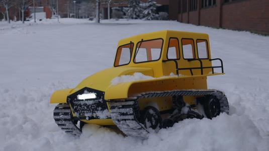 3D Printed 1/7 scale Sno-Trac RC snowcat