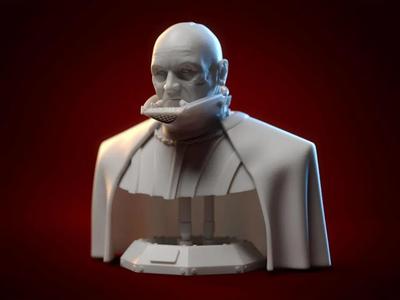 Unmasked Darth Vader Bust   