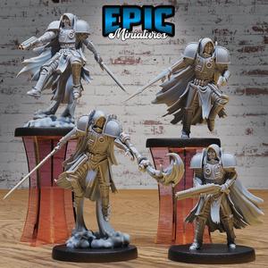 Jetpack Headhunter Set / Male Human Soldier / Infantry Army / Steampunk War Construct / Humanoid Fighter / Steampunk Warrior / Brave Fighter / Steam Technology Society Encounter