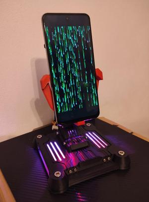 Cyberpunk mechanical mobile stand