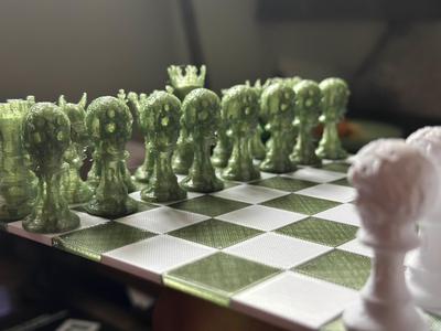 Undead Regalia: The Zombie Chess Set