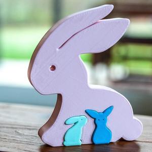 Easter rabbit puzzle