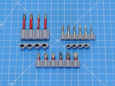 Slim Hex Bit Holder (1/4 inch, 4 mm, REV2)   