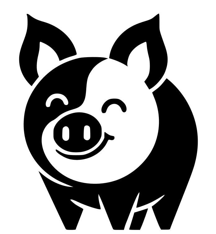 Happy piggy 13 (two colours)