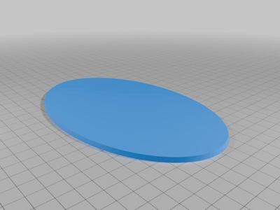 WARGAME OVAL BASE 170 X 105 mm