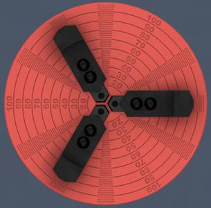 Parametric xTool RA2 Rotary Chuck and Backstop Fence
