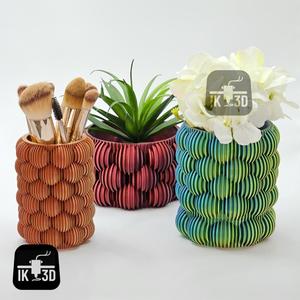 Groovy Bubbles Bundle of Planter + Pencil Holder + Container 