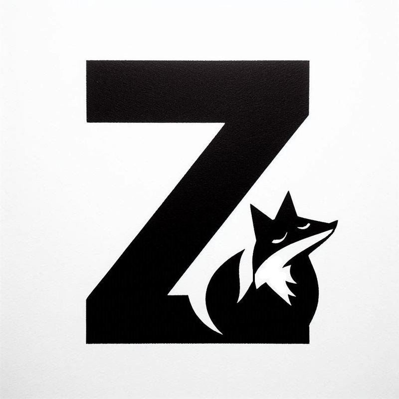 Fox alphabet: Letter Z (version 1)