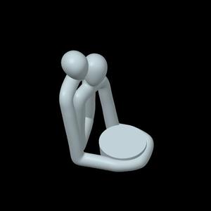 Challenge - candle holders Couple minimalist base support  VALENTINE´S DAY