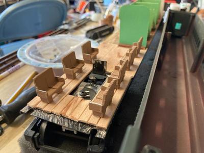O scale train seats