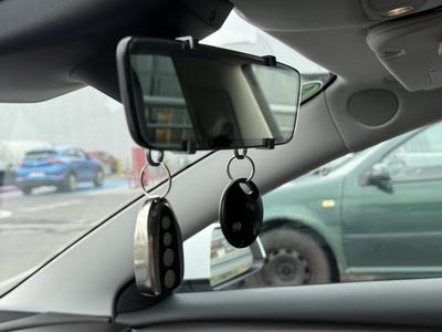Key hang for Tesla Model 3 mirror