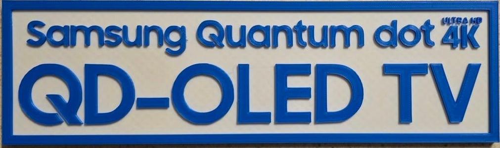 Samsung QD-OLED TV Sign