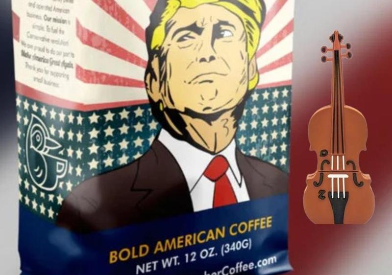 TRUMP 2024 - coffee stencil