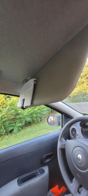 Document holder for car shade