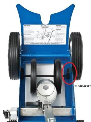 Line Marking Machine Masking Wheel Bracket