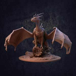 Indigo Fae Dragon - Presupported