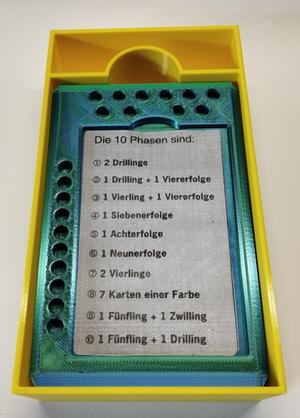 Box für Phase 10 Memokarten Halter