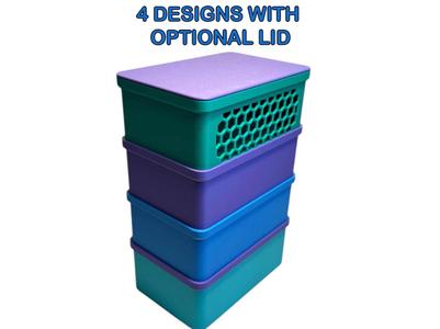 Stacking organizer bins no supports needed