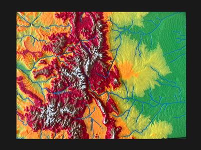 Colorado Relief Map 