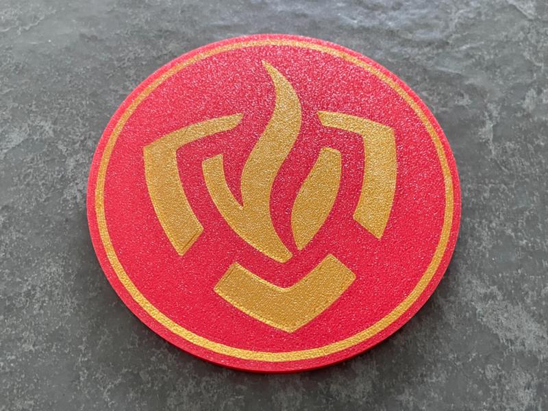 Fire department logo coaster Netherlands