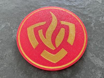 Fire department logo coaster Netherlands