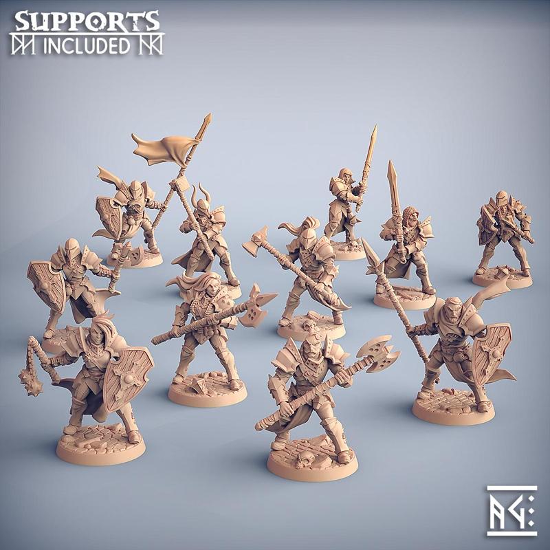 Human Fighters Guild - 6 Modular