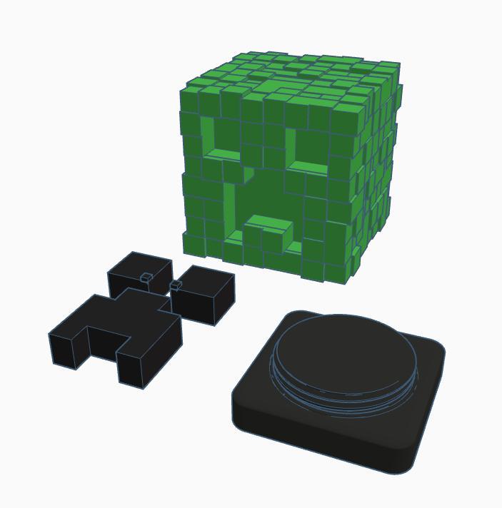Creeper Head Minecraft Piggy Bank Money Box