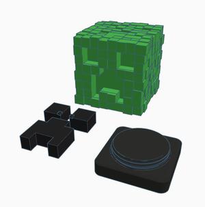 Creeper Head Minecraft Piggy Bank Money Box