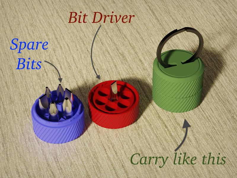 EDC Micro Screwdriver Set (7 bits) v2