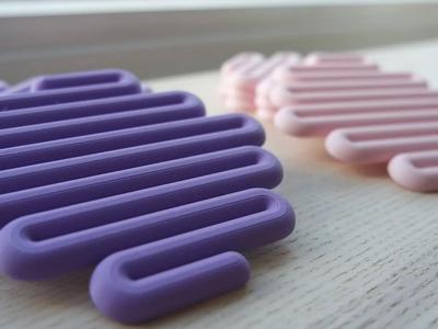 Coaster squiggle wavy