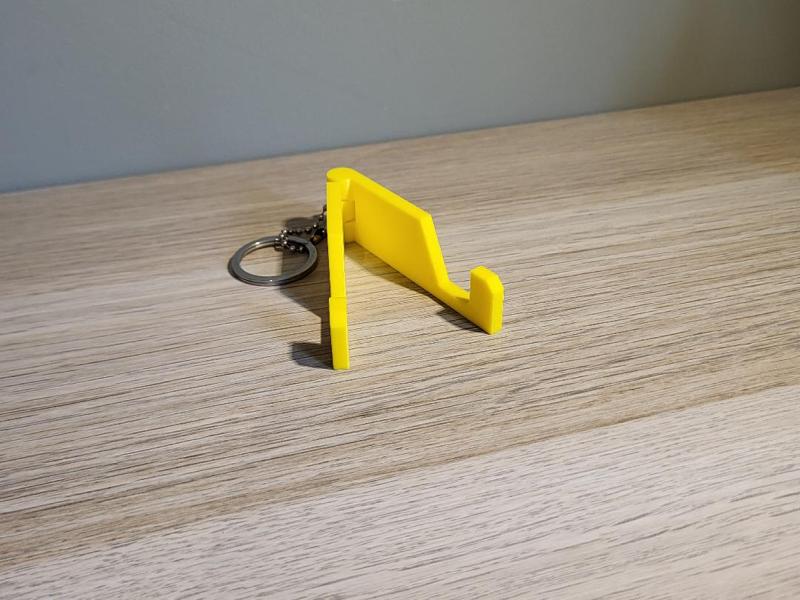 Keyring phone holder