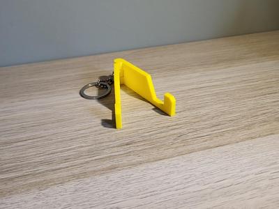 Keyring phone holder