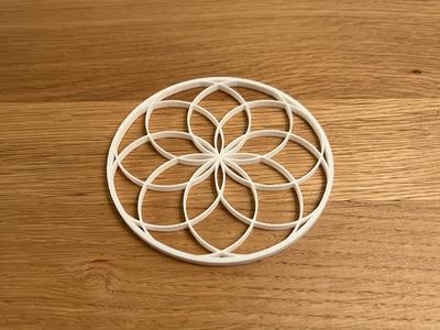 Sacred Lotus Coaster Mandala