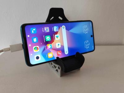 Racing seat phone stand
