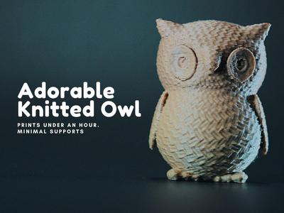 Adorable Knitted Owl