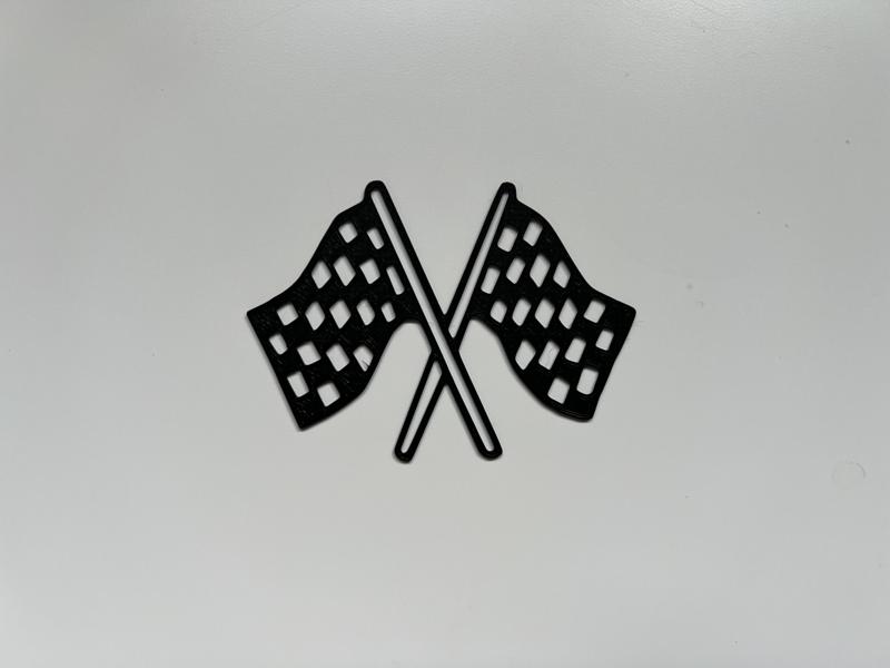 Finish Flag Wall Art #1
