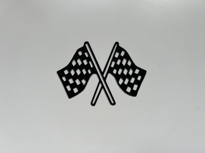 Finish Flag Wall Art #1