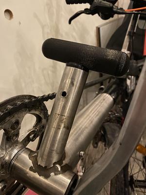 Lamp or accessory mount for recumbent bike or trike