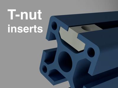 T-nut inserts for extruded aluminum profiles M3 M4 M5 M6 M7 M8