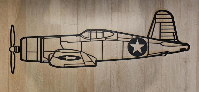 Large F4U Corsair Wallart