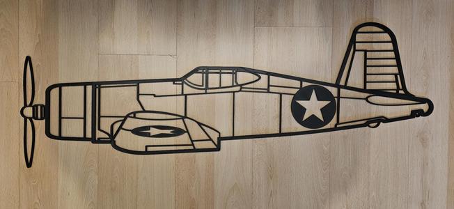 Large F4U Corsair Wallart