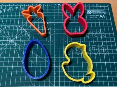 Simple fun Easter shape cutters for Play-Doh