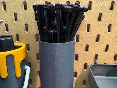 Ikea Skadis zip tie holder