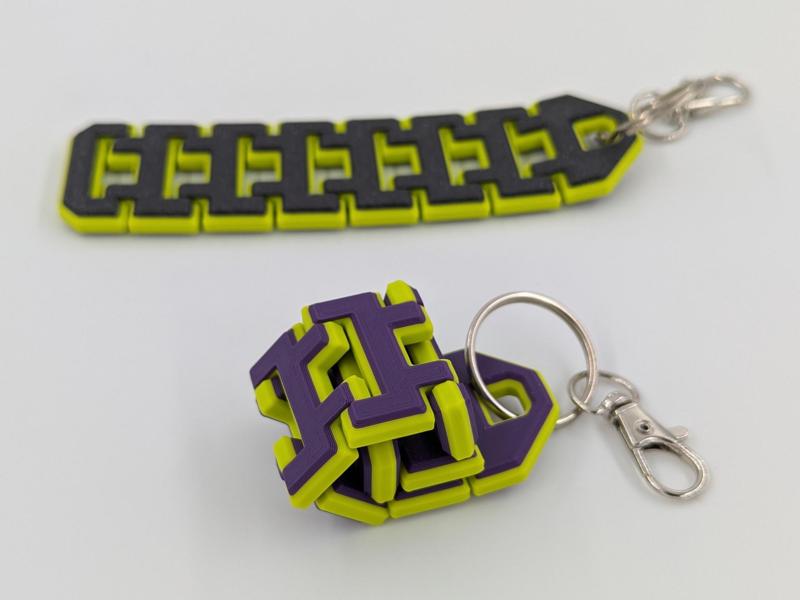 Articulated Flexi Keychain Fidget