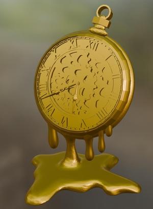 Melting Steampunk Pocketwatch