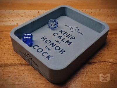 Dimension 20 "Keep Calm..." Dice Tray